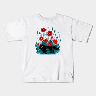 Poppy cat Kids T-Shirt